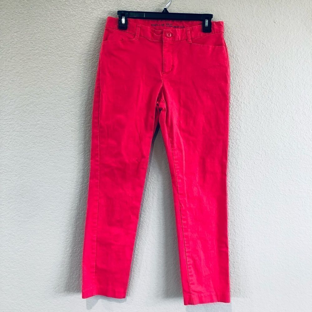 Khakis by Gap Coral Pink Cropped Ankle Pants 2